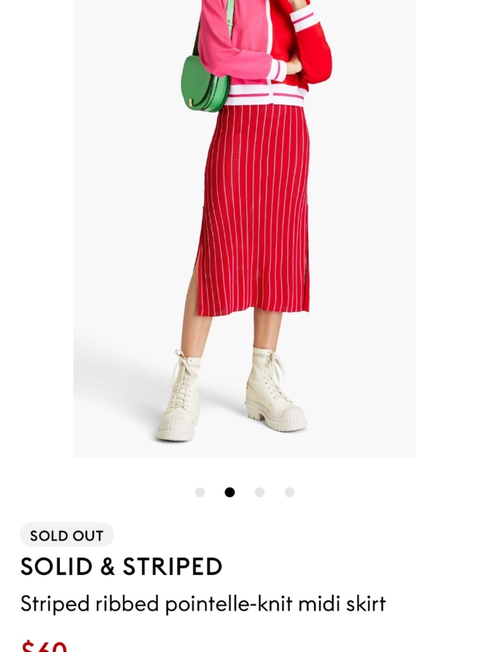 Solid and Striped Skirt